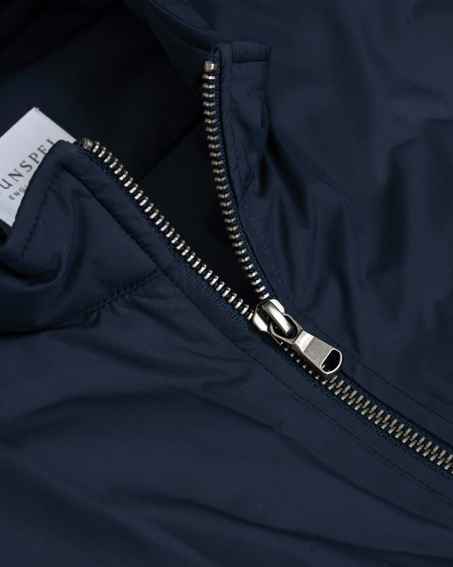 Herren | Jacken | Sunspel | Padded Full Zip Gilet Navy