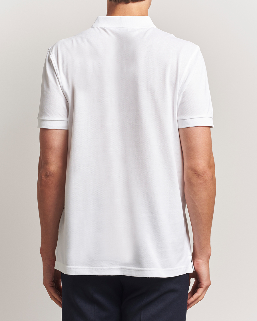 Herren | Poloshirts | Sunspel | Short Sleeve Pique Polo White