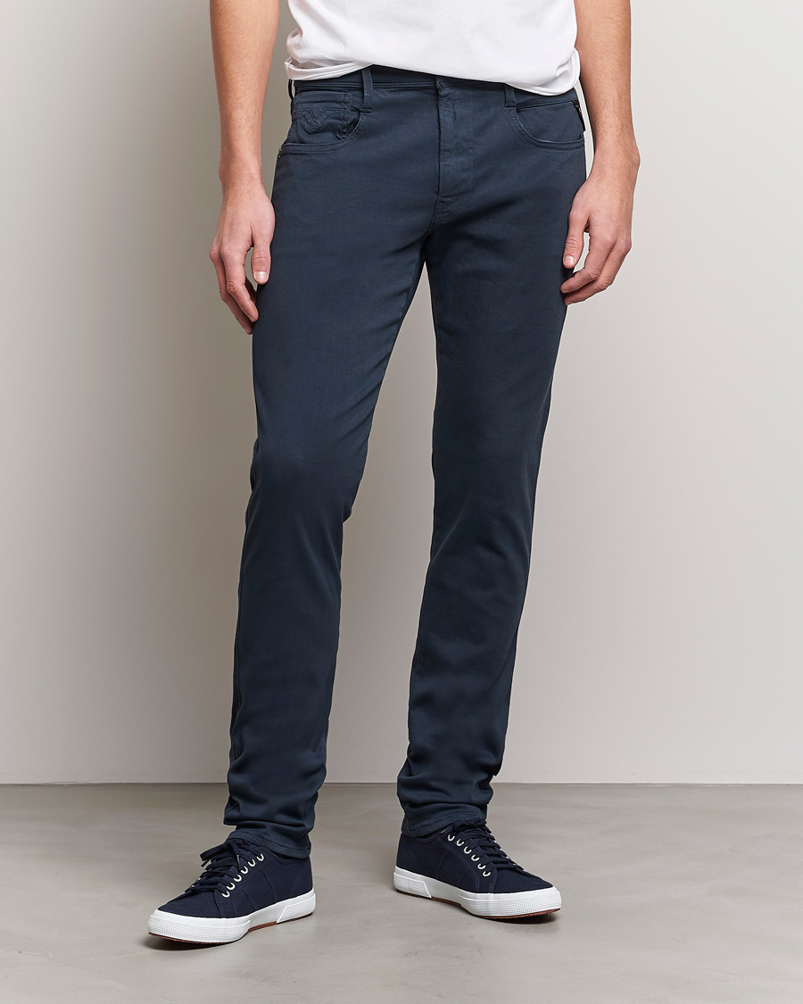 Herren | Kleidung | Replay | Anbass Hyperflex X.Lite 5-Pocket Pants Blue