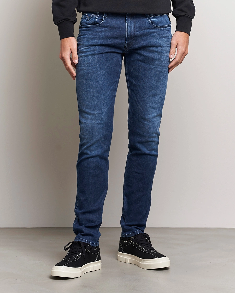 Herren | Kleidung | Replay | Anbass Hyperflex Re-Used Jeans Dark Blue