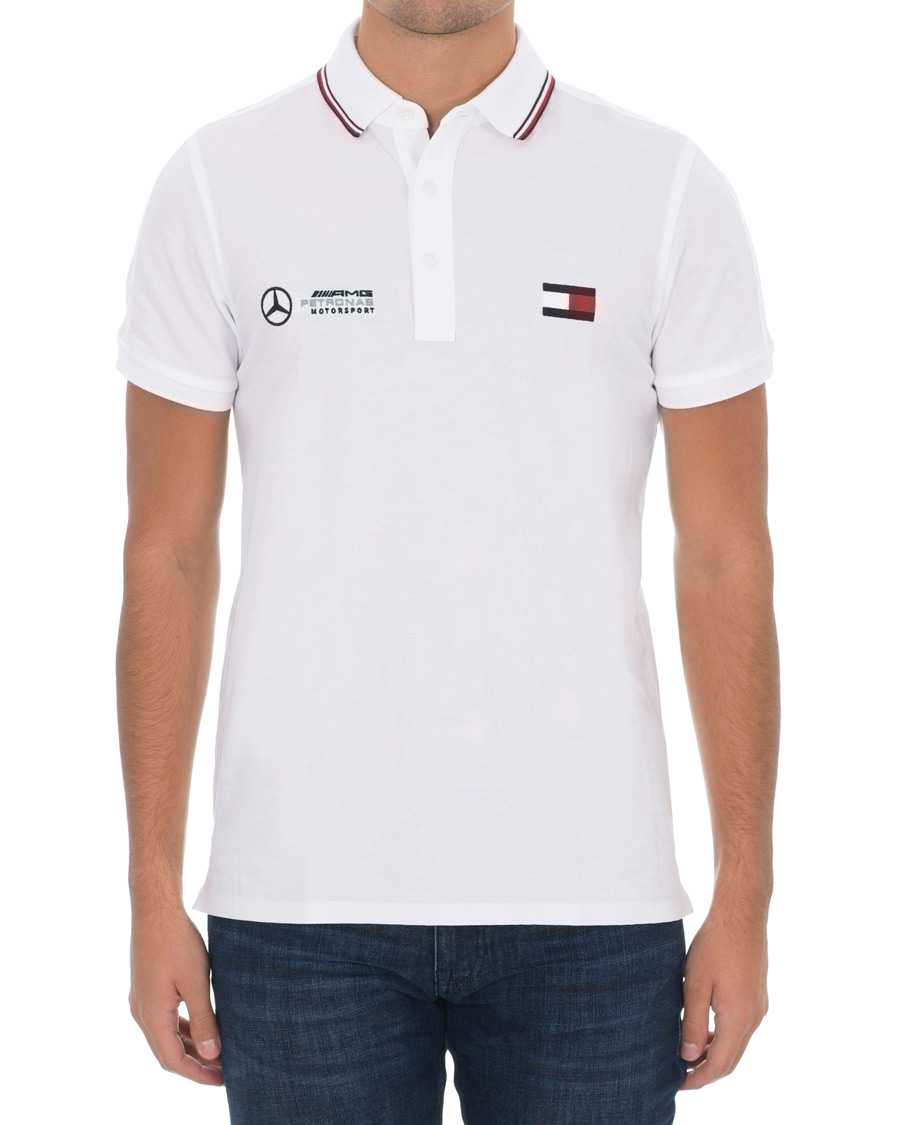 Herren | Poloshirts | Tommy Hilfiger | Mercedes Benz Polo Bright White