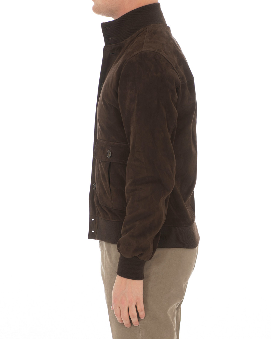Herren | Jacken | Valstar | Valstarino Suede Jacket Dark Brown