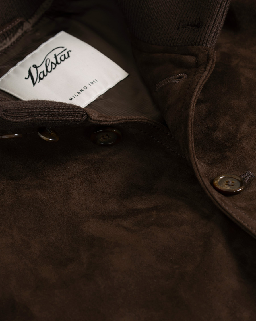 Herren | Jacken | Valstar | Valstarino Suede Jacket Dark Brown