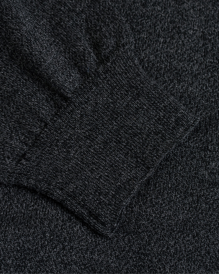 Herren | Pullover | Oscar Jacobson | Cole Extra Fine Merino Rollneck Dark Grey