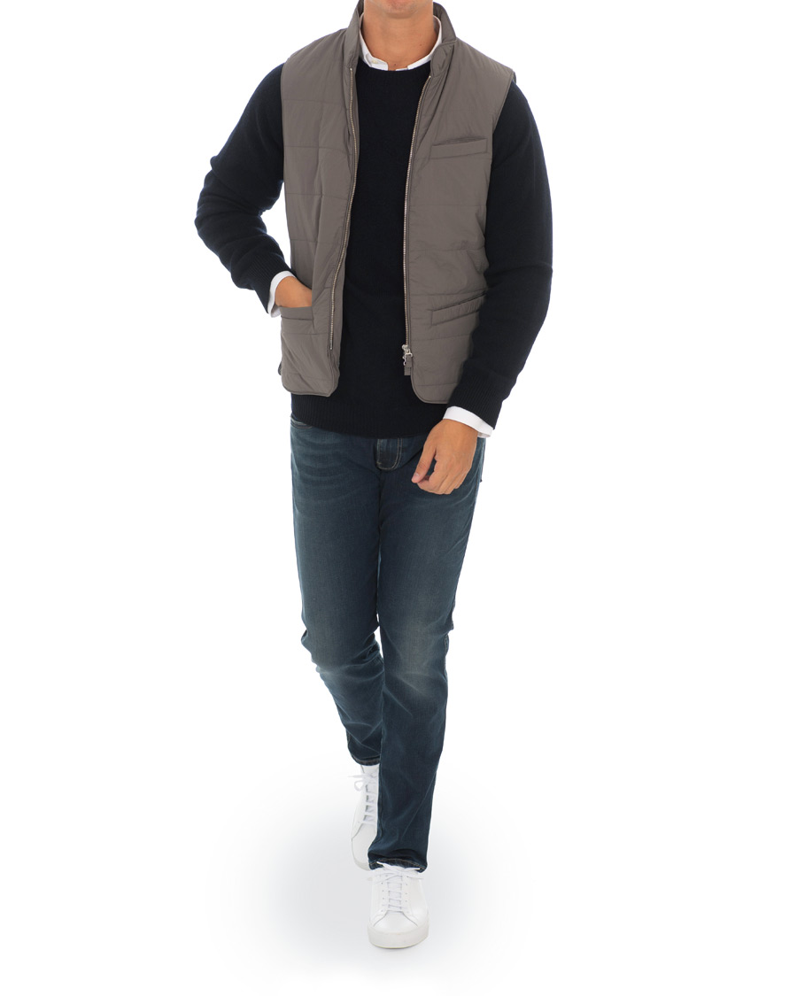 Herren | Jacken | Stenströms | Soft Quilted Nylon Vest Grey