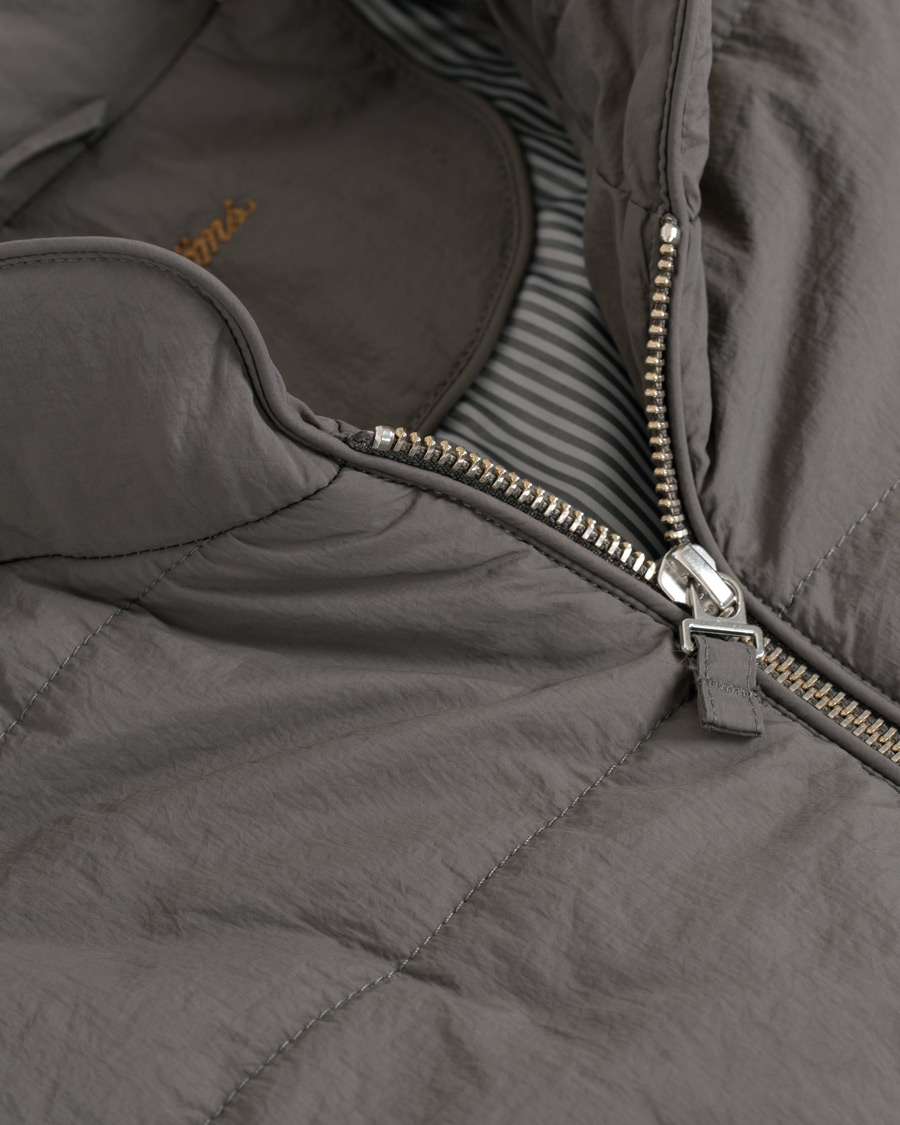 Herren | Jacken | Stenströms | Soft Quilted Nylon Vest Grey