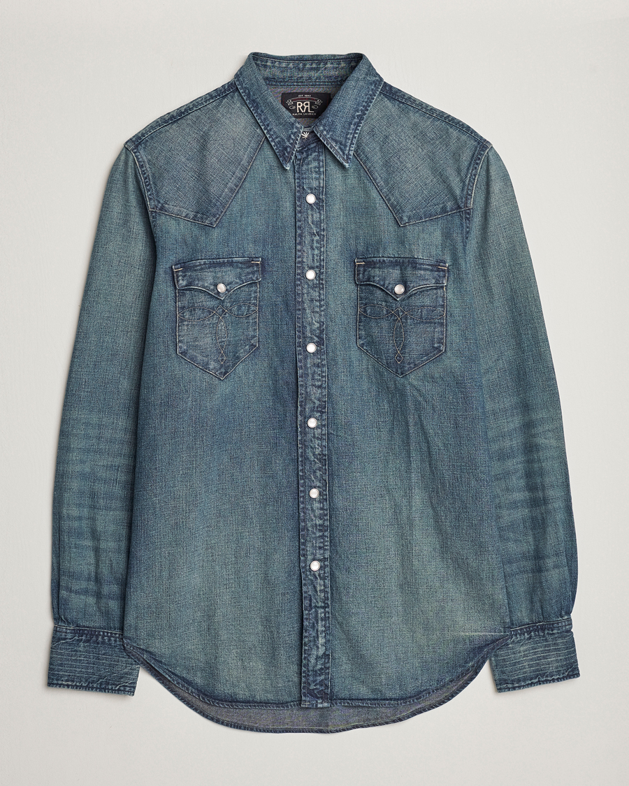 Herren | Hemden | RRL | Buffalo Western Shirt Dark Wash