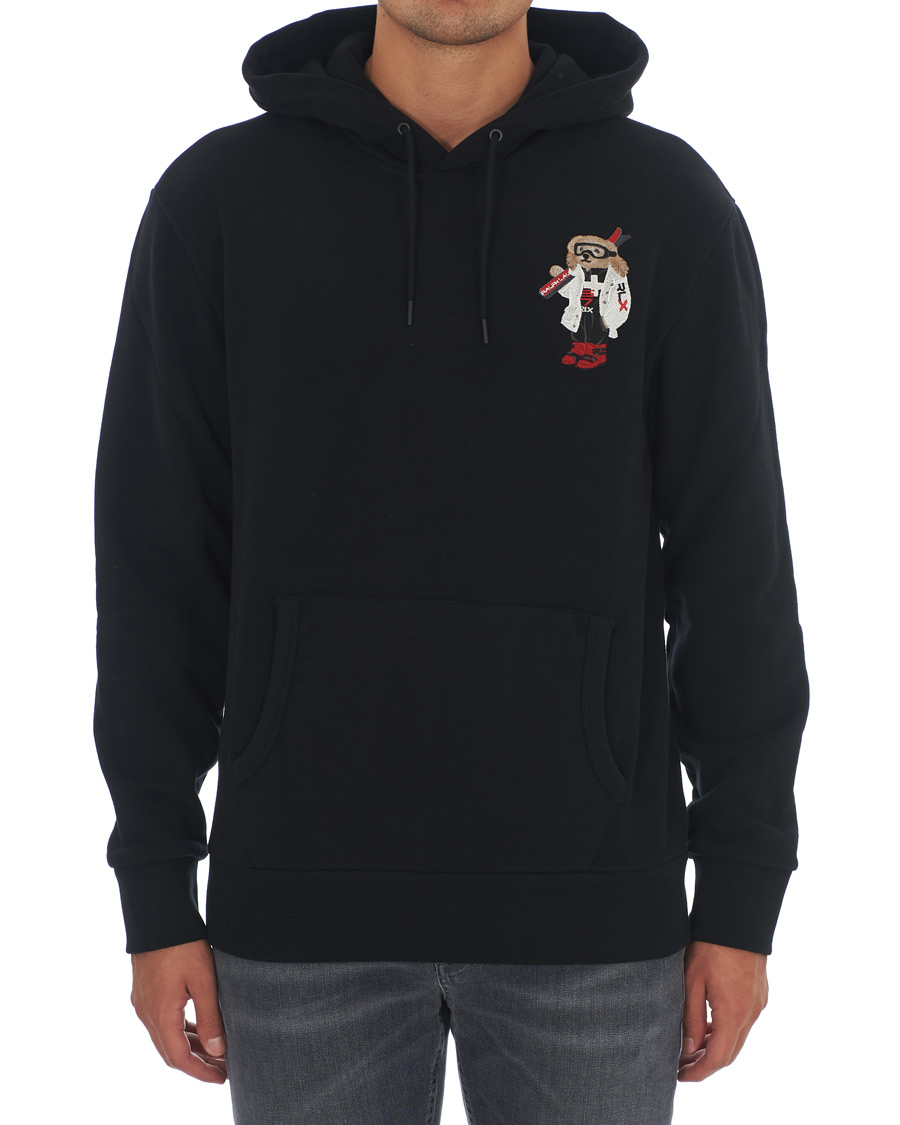 Herren | Pullover | Ralph Lauren Purple Label | Ski Bear Luxury Fleece Hoodie Black
