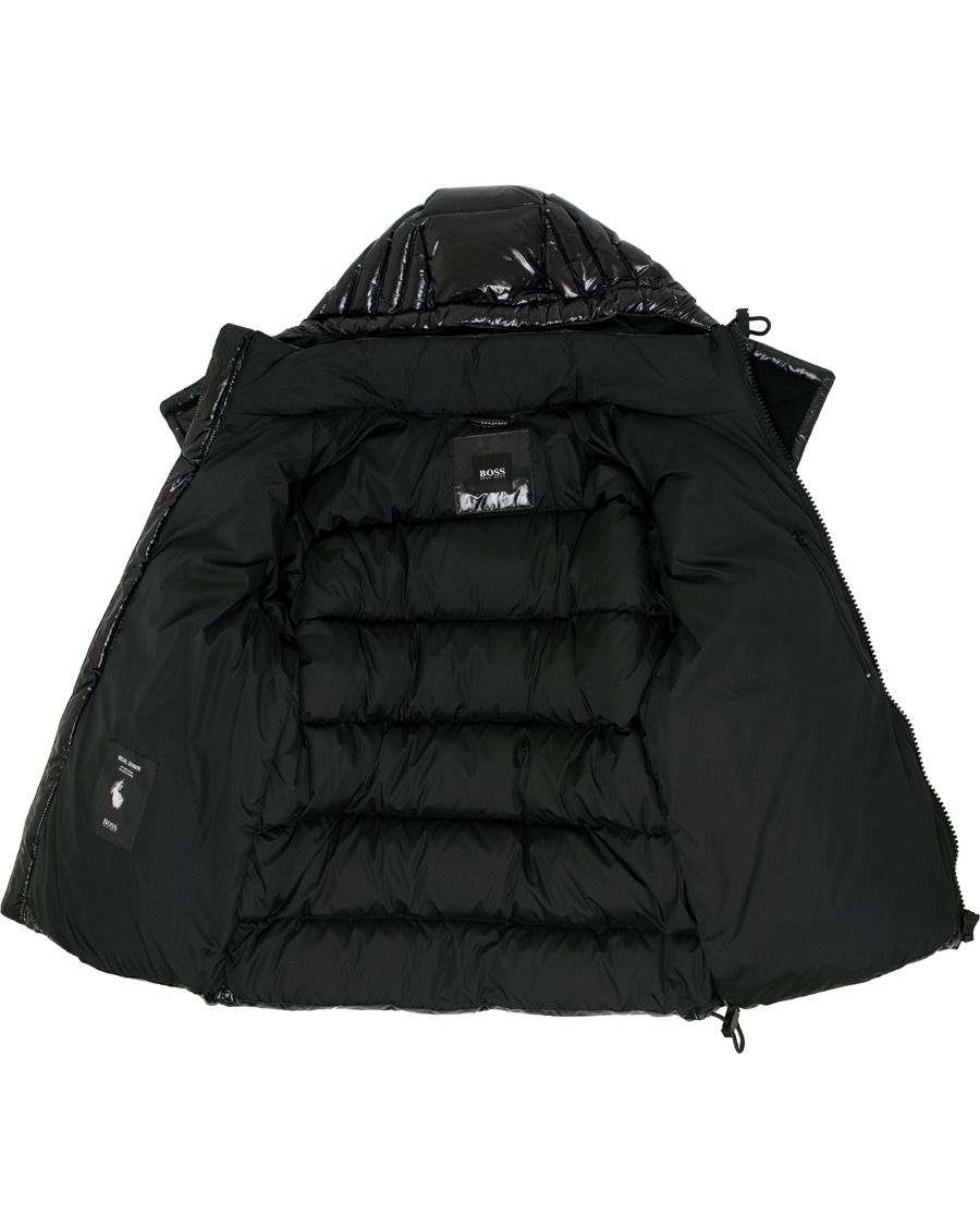 Herren | Jacken | BOSS BLACK | BOSS Domar High Shine Hooded Jacket Black