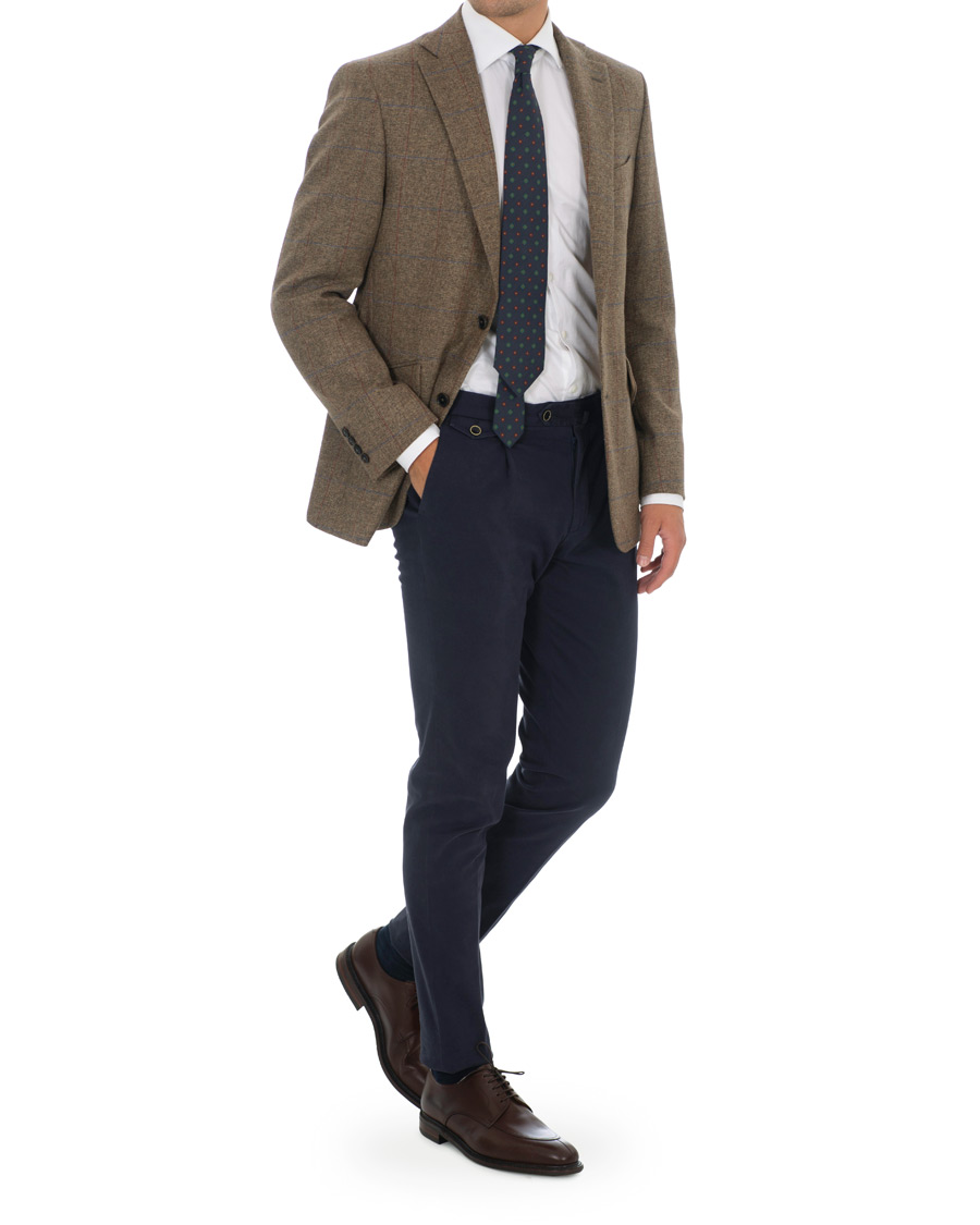 Herren | Sakkos | Walker Slater | Edward Tweed Windowpane Blazer Brown