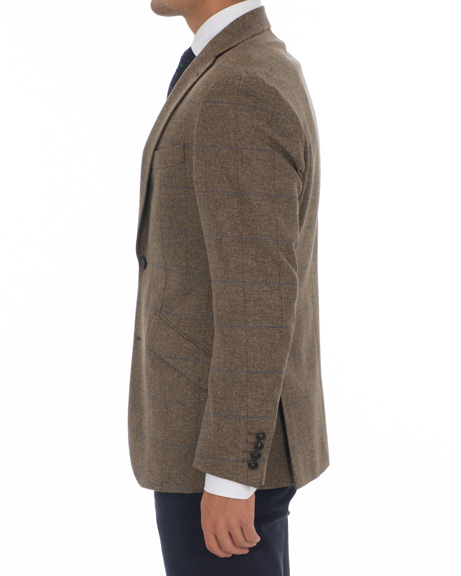 Herren | Sakkos | Walker Slater | Edward Tweed Windowpane Blazer Brown