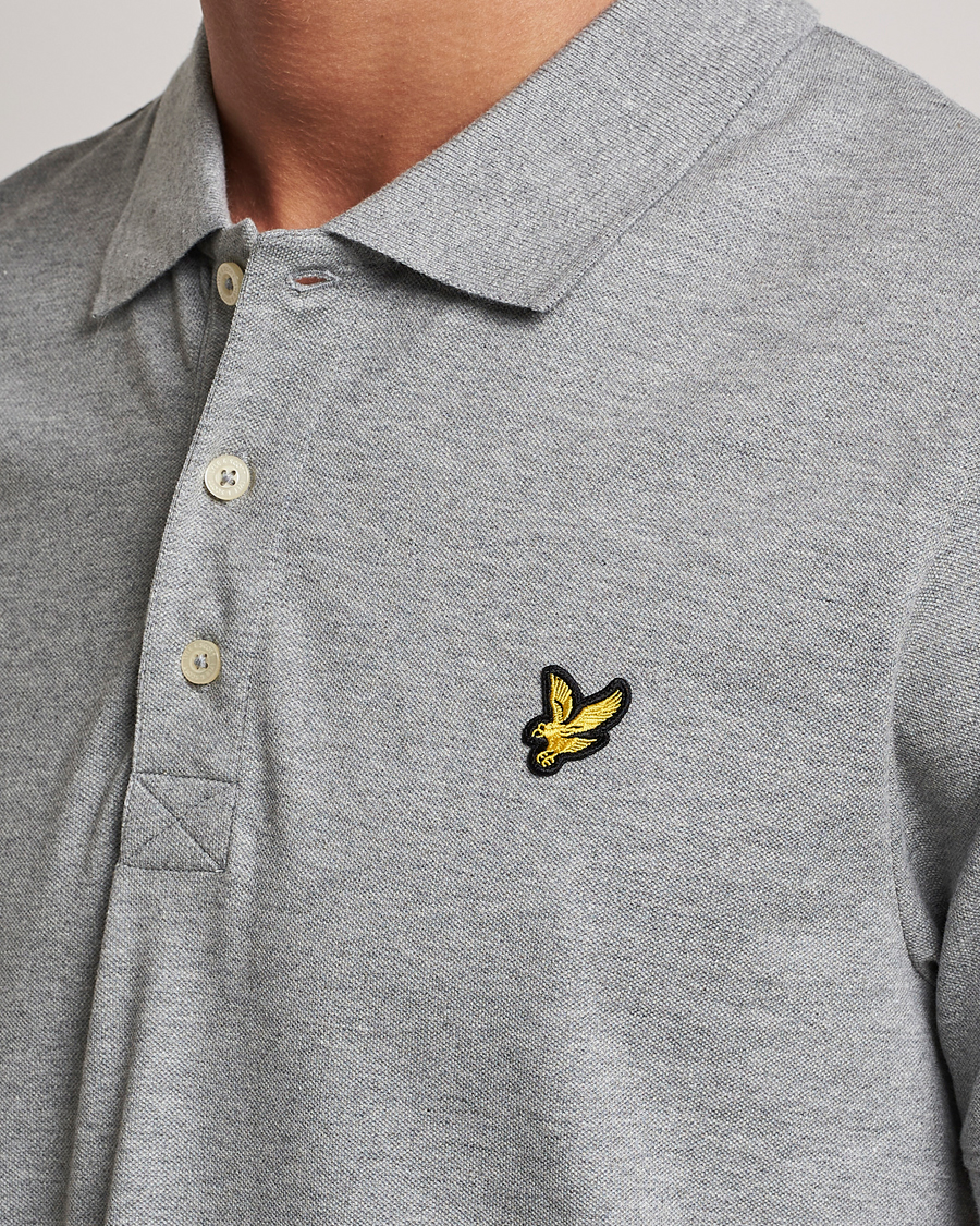 Herren | Poloshirts | Lyle & Scott | Plain Polo Shirt Mid Grey Marl