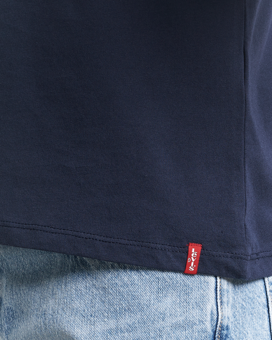 Herren | T-Shirts | Levi's | 2-Pack Crew Neck T-Shirt Navy/White