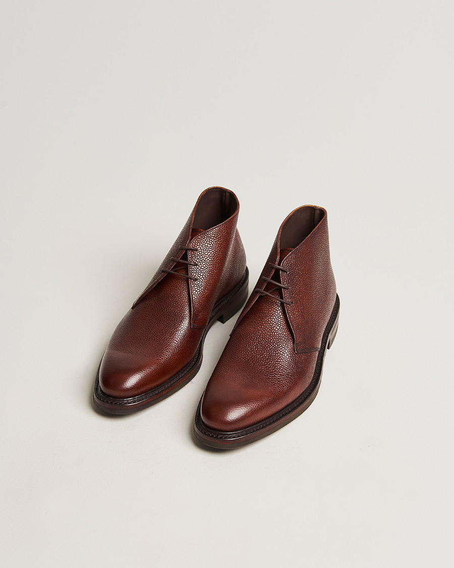 Herren | Handgefertigte Schuhe | Loake 1880 Legacy | Lytham Chukka Boot Oxblood Grain Calf