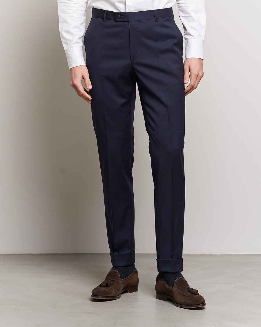 Herren | Hosen | Morris | Prestige Wool Suit Trousers Navy