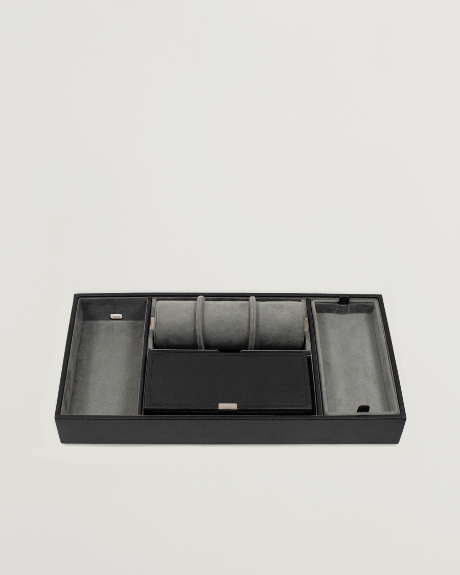 Herren | Geschenkideen zu Weihnachten | WOLF | Howard Valet Tray with Cuff Black/Grey Pebble