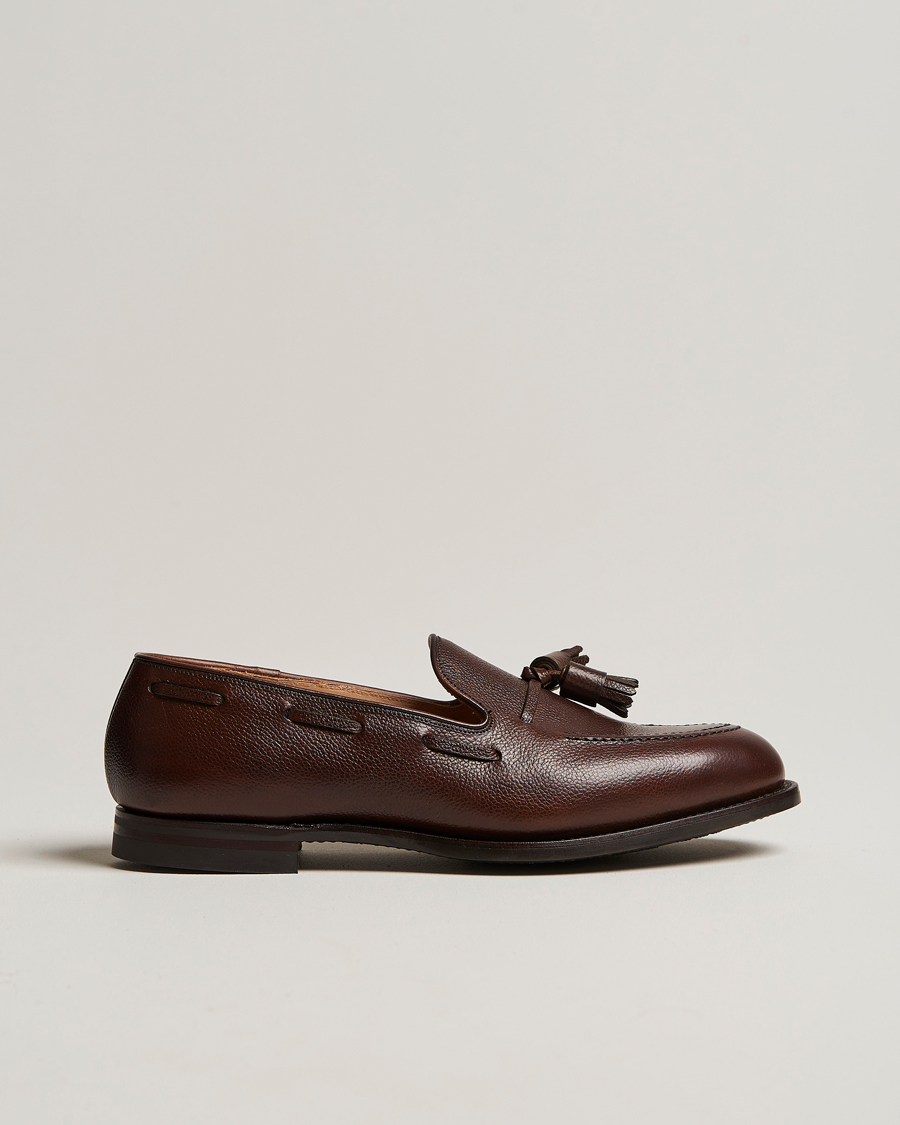 Herren | Loafer | Crockett & Jones | Cavendish 2 City Sole Dark Brown Grain