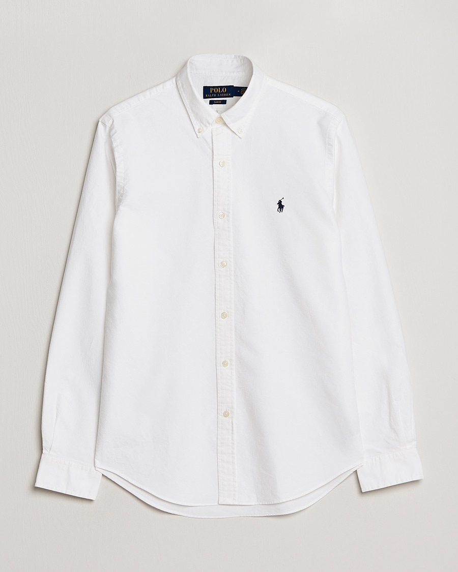Herren | Hemden | Polo Ralph Lauren | Slim Fit Garment Dyed Oxford Shirt White