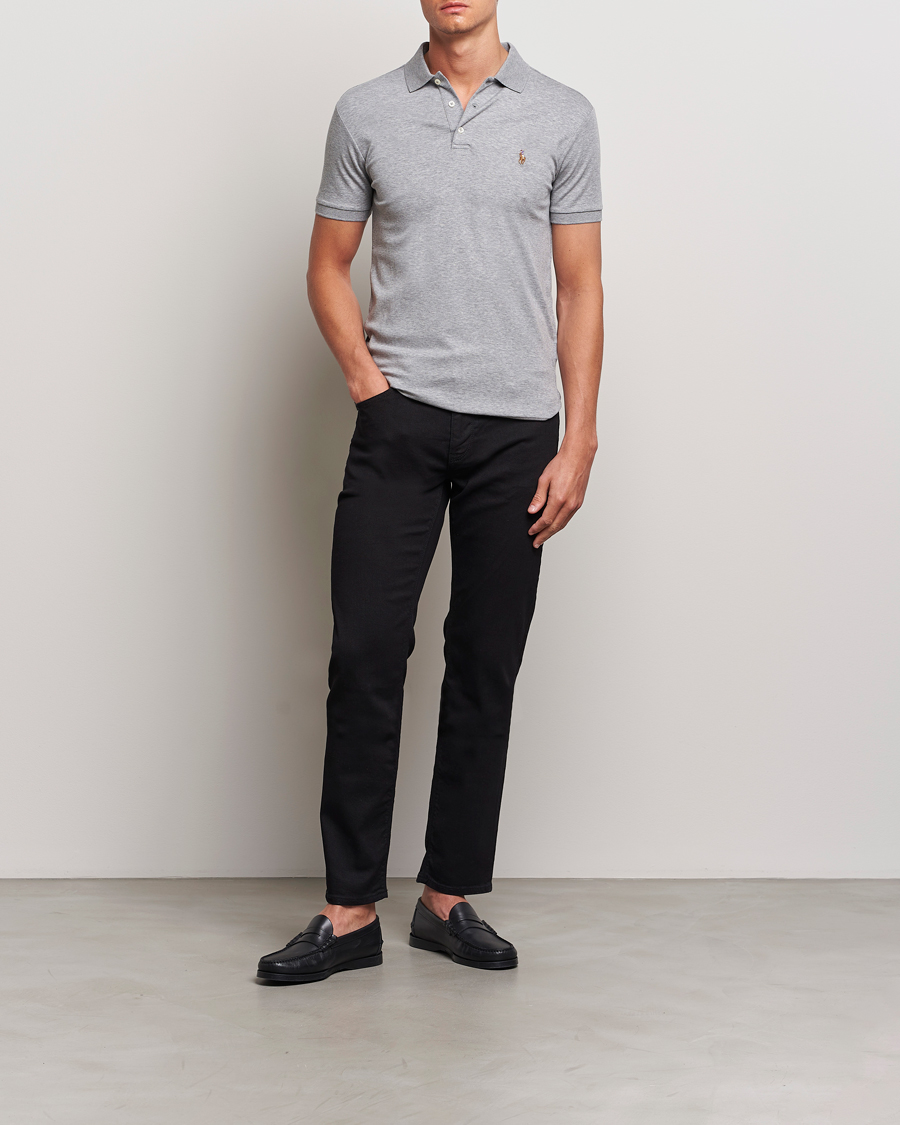 Herren | Poloshirts | Polo Ralph Lauren | Slim Fit Pima Cotton Polo Steel Heather