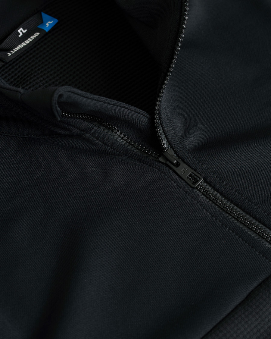 Herren | Pullover | J.Lindeberg | Hubbard Half Zip Black