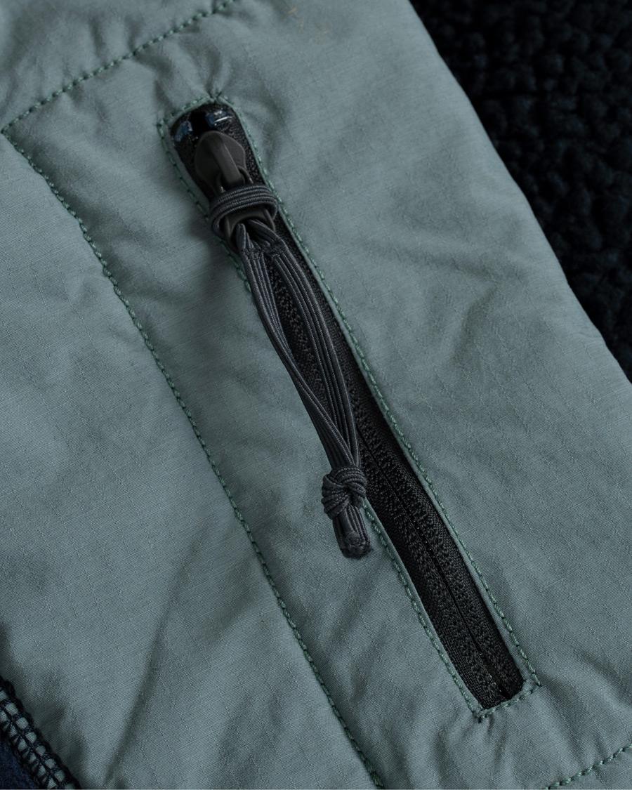 Herren | Jacken | J.Crew | 8mm Pile Sherpa Full Zip Jacket Darkest Indigo