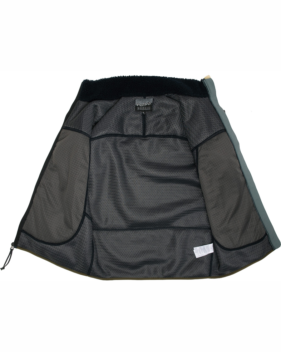 Herren | Jacken | J.Crew | 8mm Pile Sherpa Full Zip Jacket Darkest Indigo