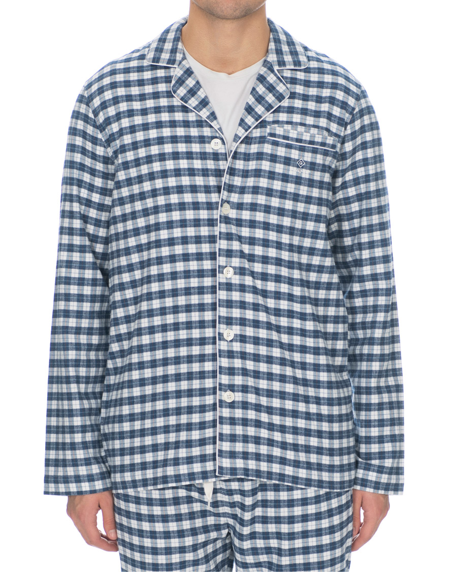 Herren | Unterwäsche | Gant | Flannel Pyjama Set Eggshell