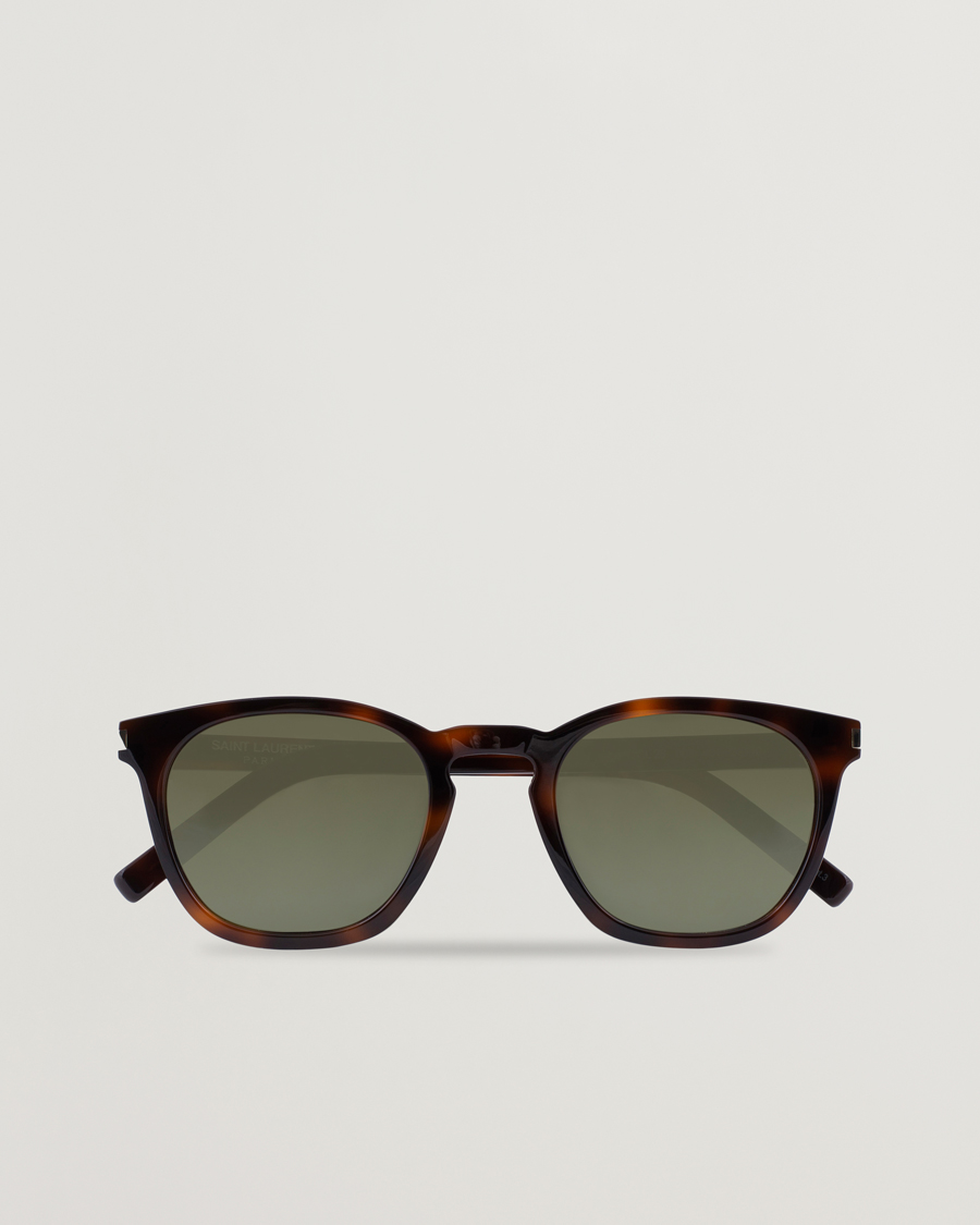 Herren | Sonnenbrillen | Saint Laurent | SL 28 Sunglasses Havana/Green