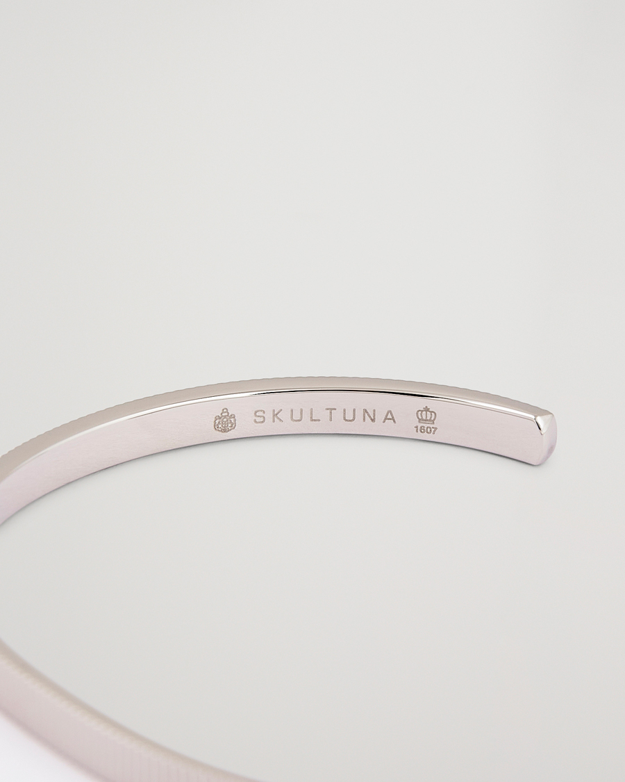 Herren | Armbänder | Skultuna | Ribbed Cuff Polished Steel