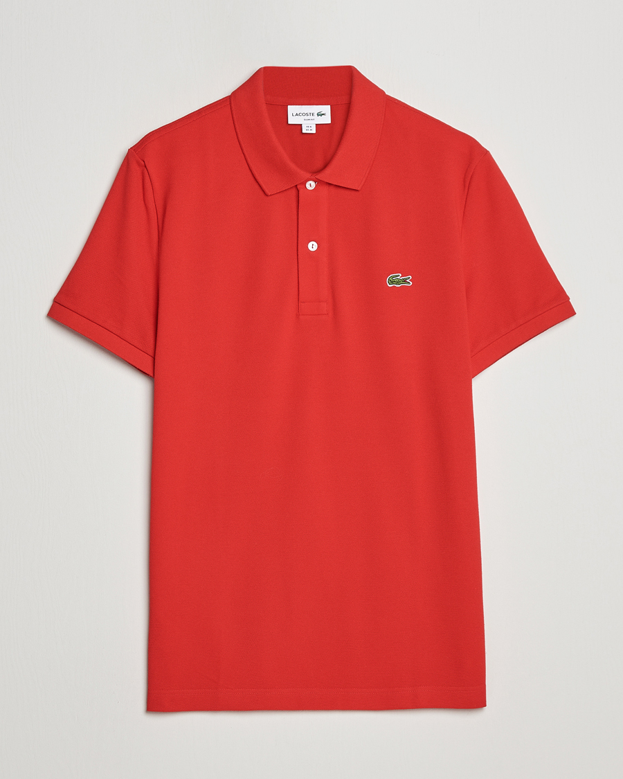 Herren | Poloshirts | Lacoste | Slim Fit Polo Piké Red