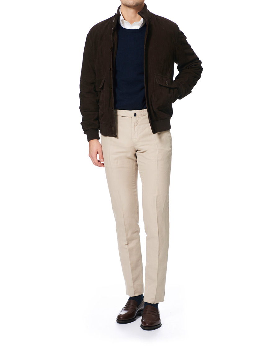 Herren | Hosen | Incotex | Slim Fit Chinolino Trousers Beige