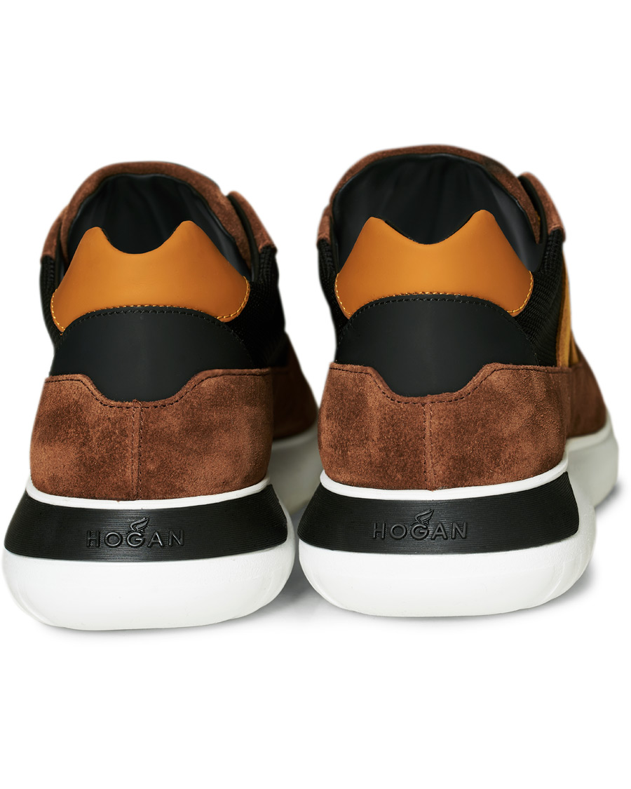Herren | Hogan Icube Running Sneaker Brown/Rust Suede | Hogan | Icube Running Sneaker Brown/Rust Suede
