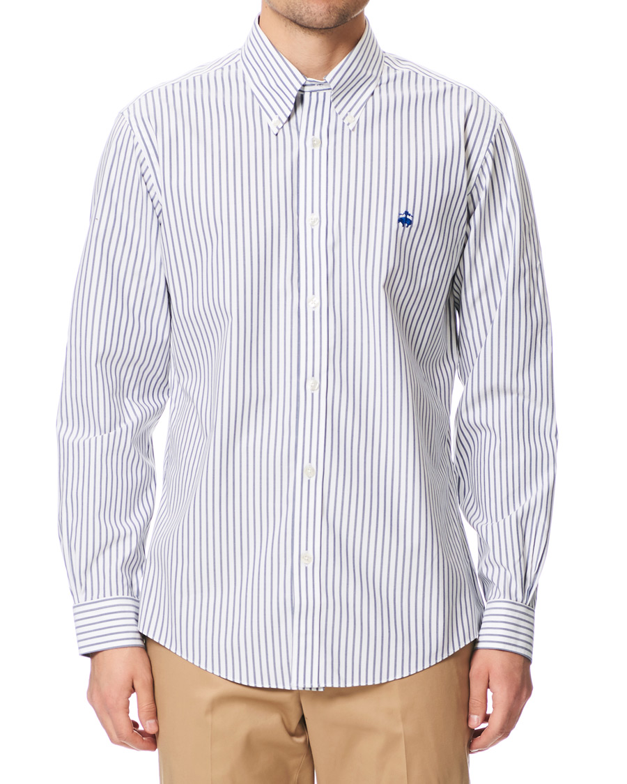 Herren | Hemden | Brooks Brothers | Regent Fit Non Iron Sport Button Down Shirt Dark Blue
