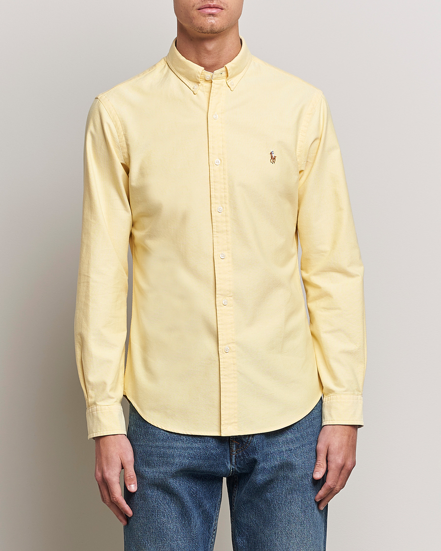 Herren | Oxfordhemden | Polo Ralph Lauren | Slim Fit Oxford Button Down Shirt Yellow