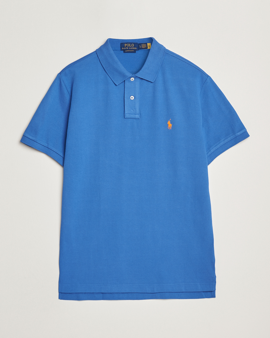 Herren | Poloshirts | Polo Ralph Lauren | Custom Slim Fit Polo New Iris Blue