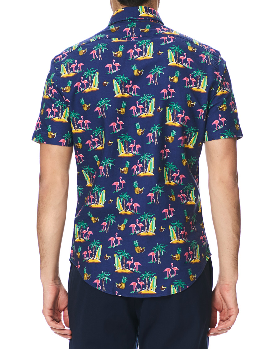 Herren | Hemden | Polo Ralph Lauren | Slim Fit Printed Short Sleeve Shirt Coconut Flamingo