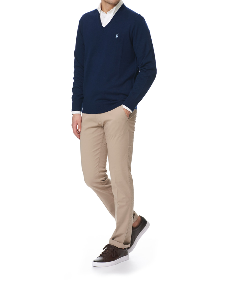 Herren | Pullover | Polo Ralph Lauren Golf | Merino Wool Sweater French Navy