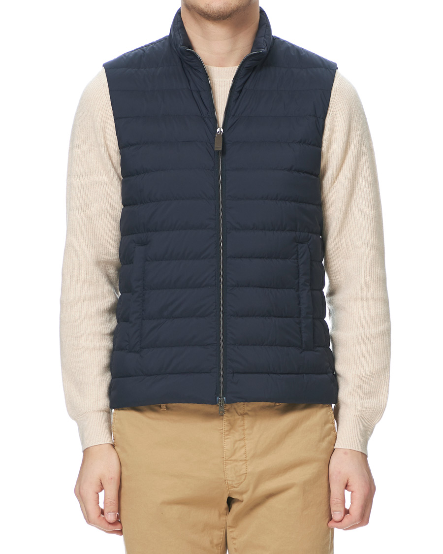 Herren | Jacken | Herno | Nuage Matt Nylon Vest Deep Blue