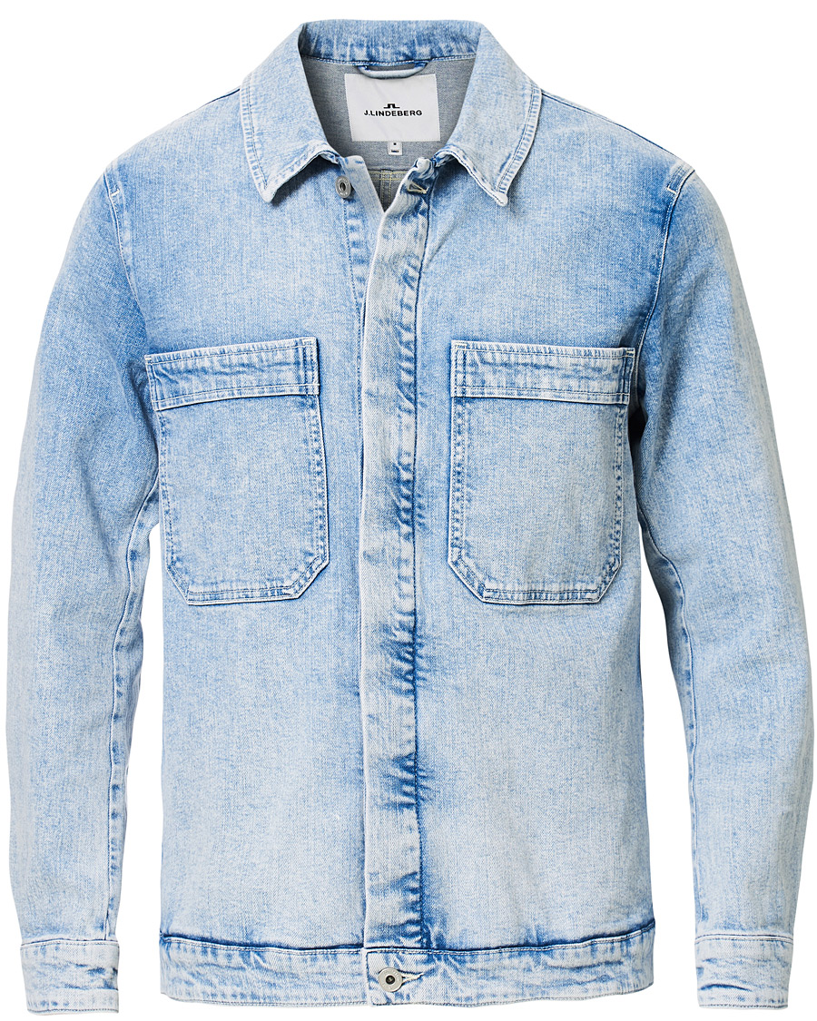 Herren | Jacken | J.Lindeberg | Cam Epic Denim Jacket Light Wash