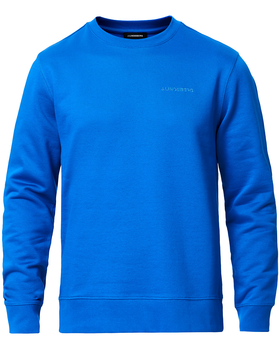 Herren | Pullover | J.Lindeberg | Throw Crew Neck Sweatshirt Yale Blue