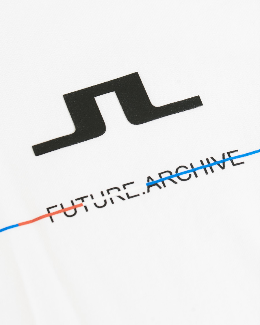 Herren | T-Shirts | J.Lindeberg | Dale Distinct Future Archive Crew Neck Tee White