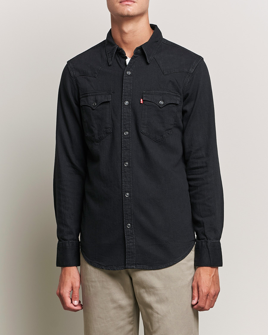 Men | Denim Shirts | Levi's | Barstow Western Standard Shirt Marble Black