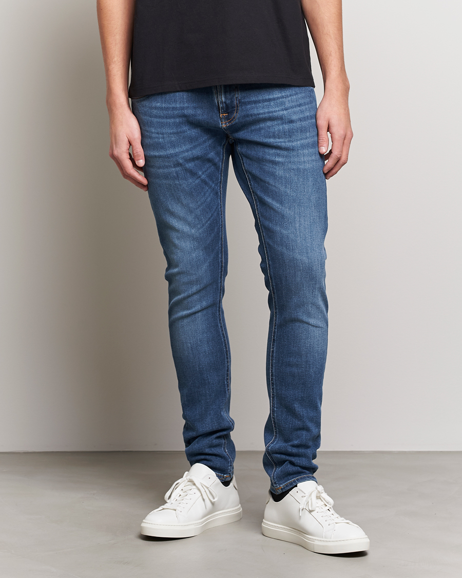 Herren | Jeans | Nudie Jeans | Tight Terry Organic Jeans Steel Navy