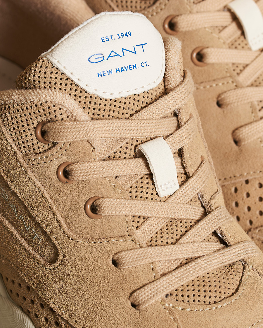 Herren | GANT Nicewill Perforated Sneaker Sand Suede | GANT | Nicewill Perforated Sneaker Sand Suede