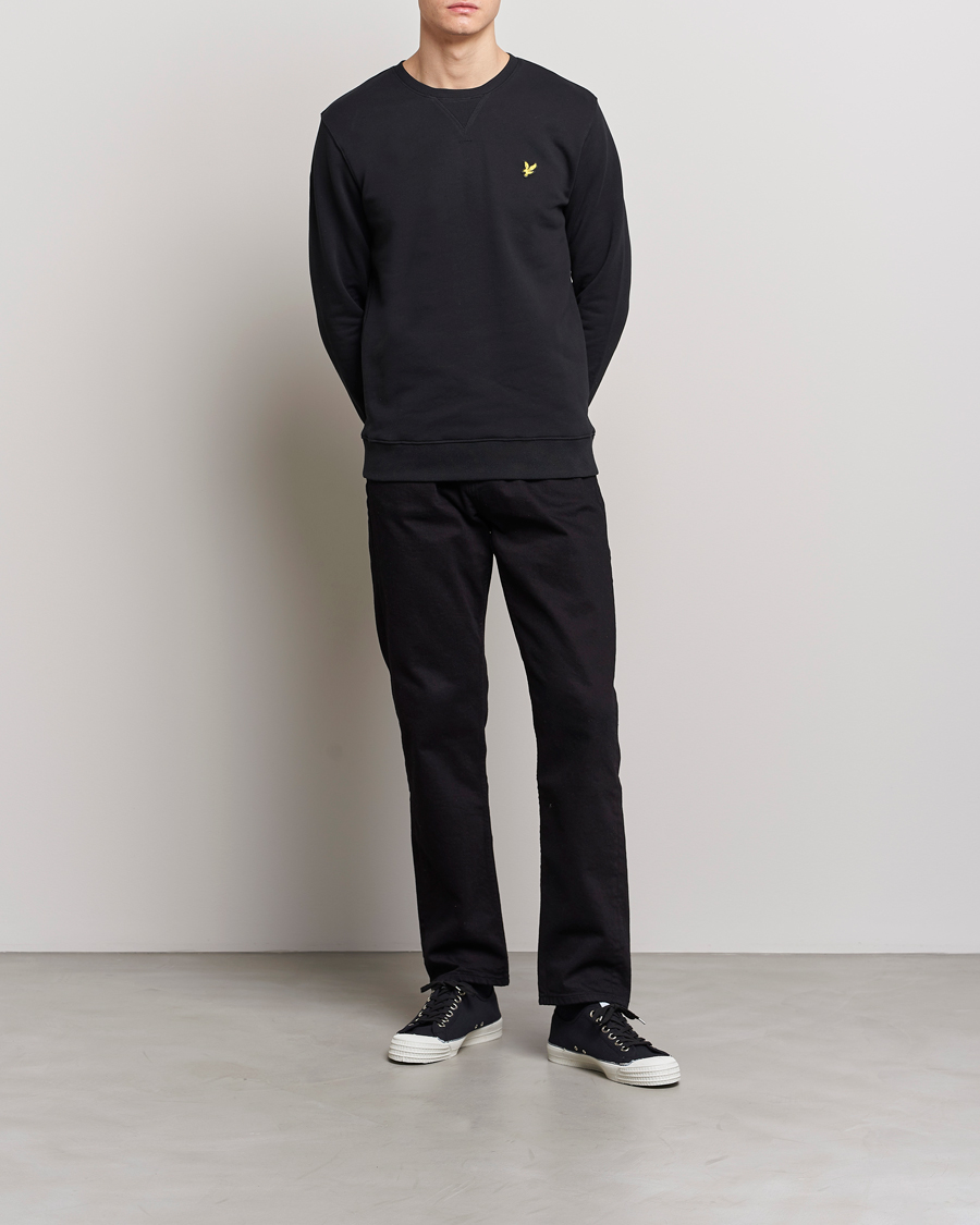 Herren | Pullover | Lyle & Scott | Crew Neck Sweatshirt Jet Black