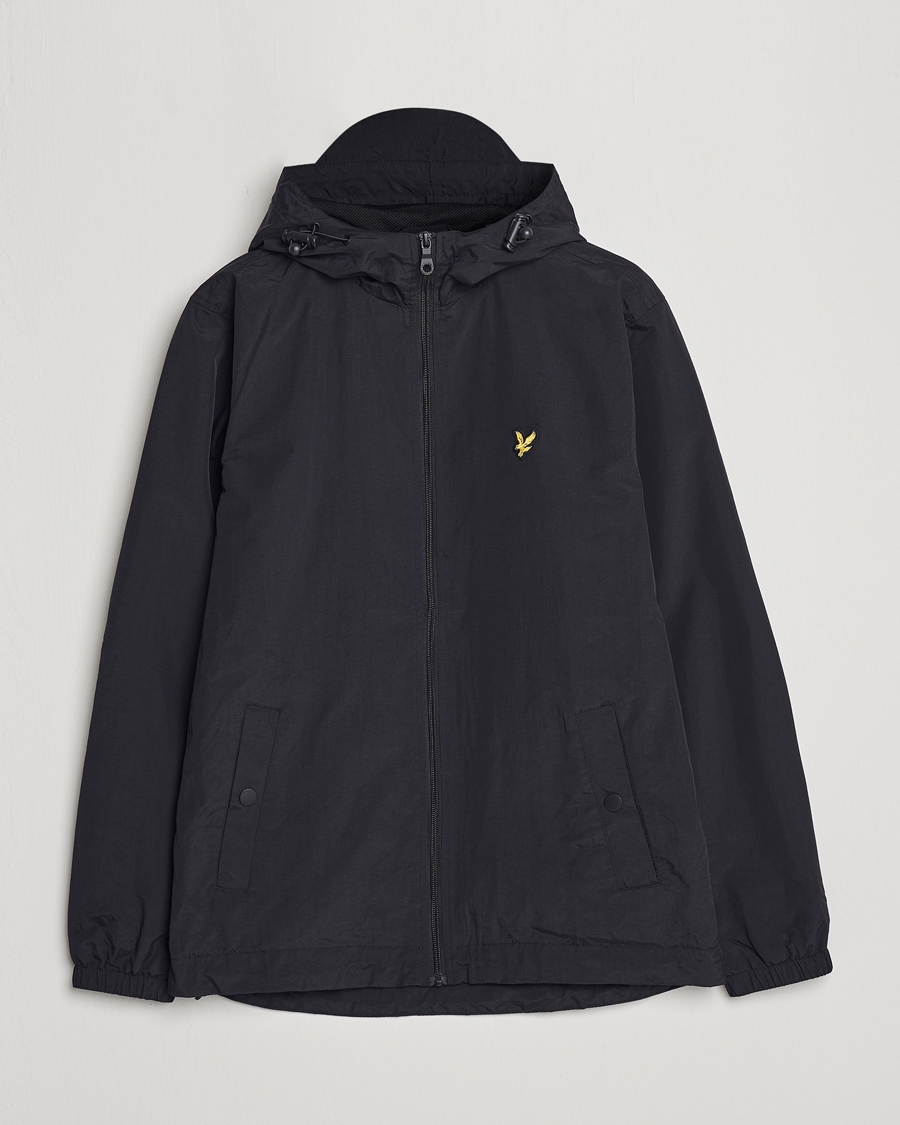 Herren | Jacken | Lyle & Scott | Zip Through Hooded Jacket Jet Black