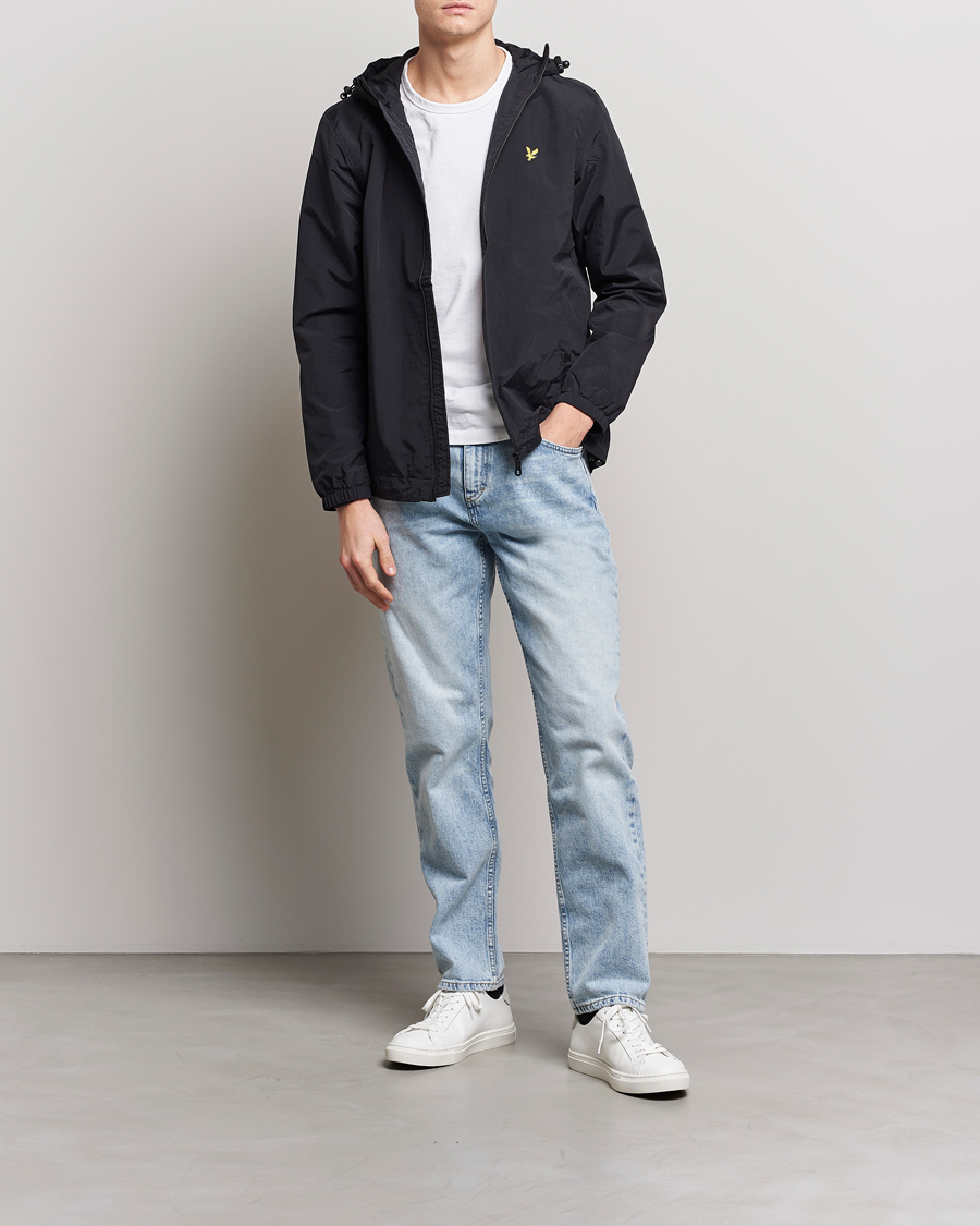 Herren | Jacken | Lyle & Scott | Zip Through Hooded Jacket Jet Black