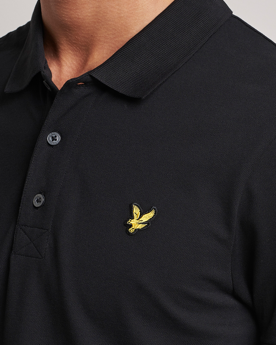 Herren | Poloshirts | Lyle & Scott | Plain Pique Polo Jet Black