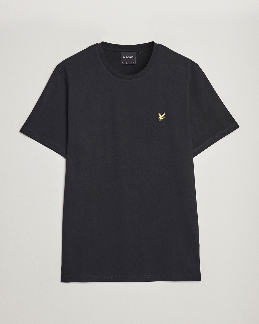 Herren | T-Shirts | Lyle & Scott | Crew Neck Organic Cotton T-Shirt Jet Black