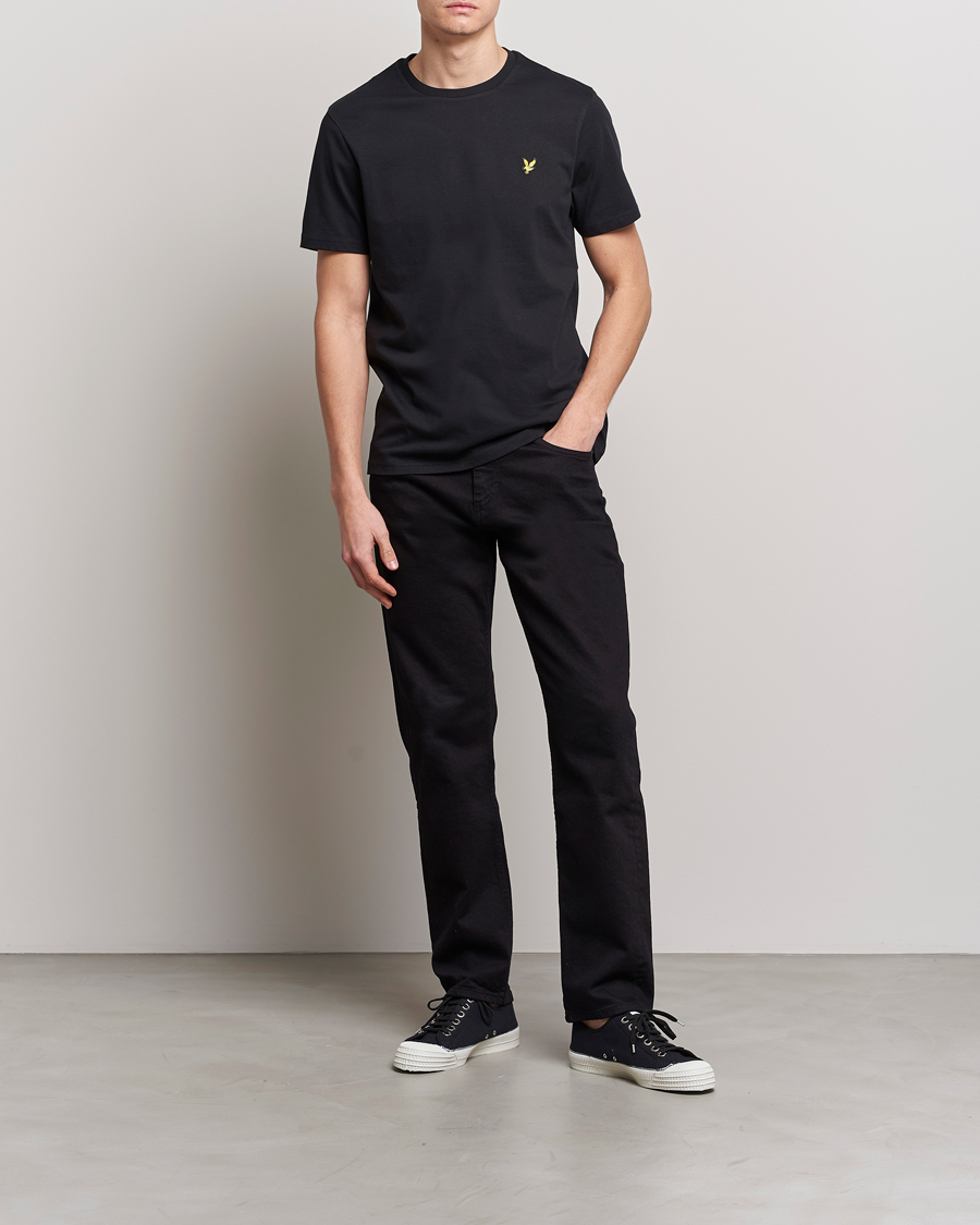 Herren | T-Shirts | Lyle & Scott | Crew Neck Organic Cotton T-Shirt Jet Black